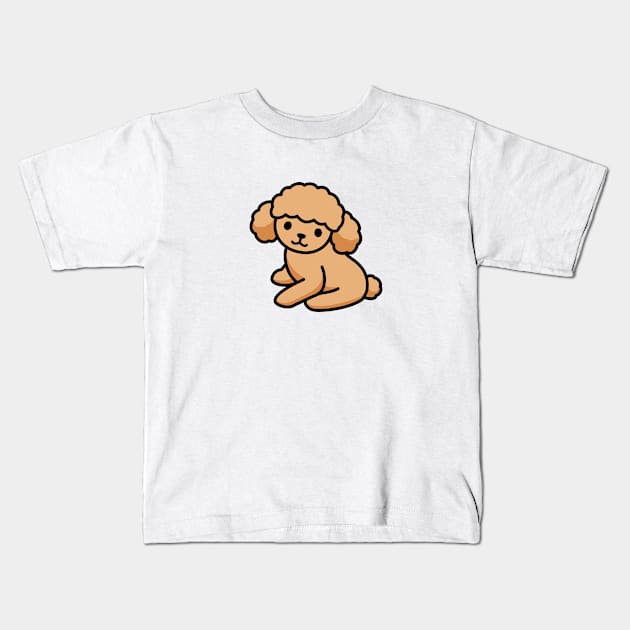 Poodle Kids T-Shirt by littlemandyart